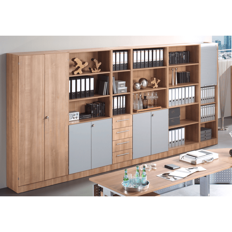 Büroschrank Rhone mit Flügeltüren aus Holz, in diversen Ausführungen