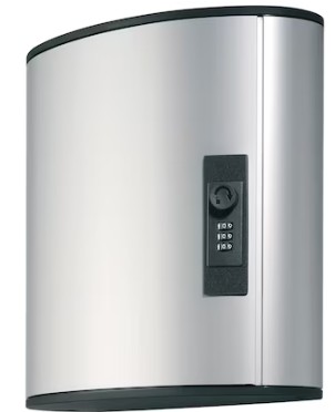 Boîte à clés Durable, argent/métallique, disponible en deux versions