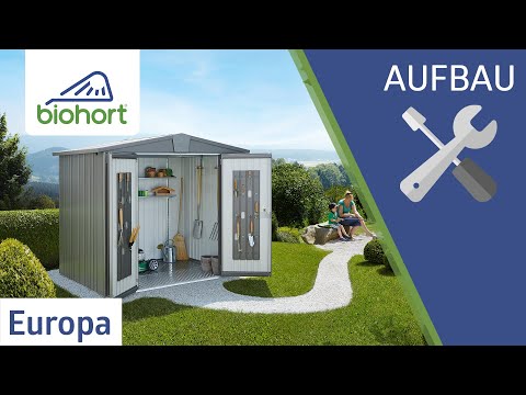 Biohort Gerätehaus Europa, in 4 Farben, 9 Grössen