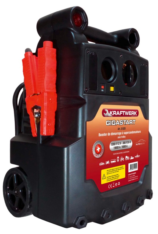 KRAFTWERK GIGASTART 12/24 V Start-Booster mit Superkondensatoren, PRO LINE
