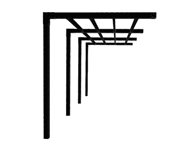 Plus Pergola Arcade, pergola adossée, différentes tailles