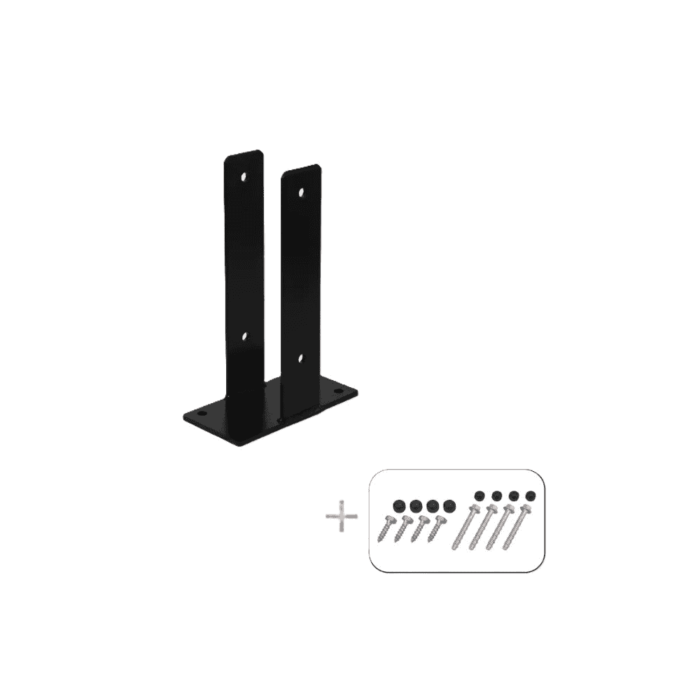 PLUS Pergola Cubic en bois, noir RAL 9005, L x P x H 3870 x 3870 x 2170 mm