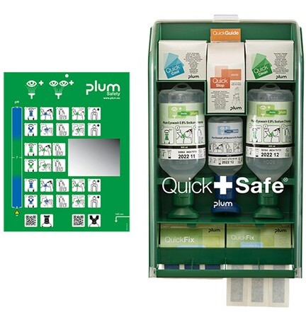 Station murale de premiers secours pour l'industrie alimentaire, Plum 5175, Quicksafe