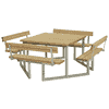 PLUS Twist Ensembles de mobilier de jardin, disponibles en plusieurs modèles