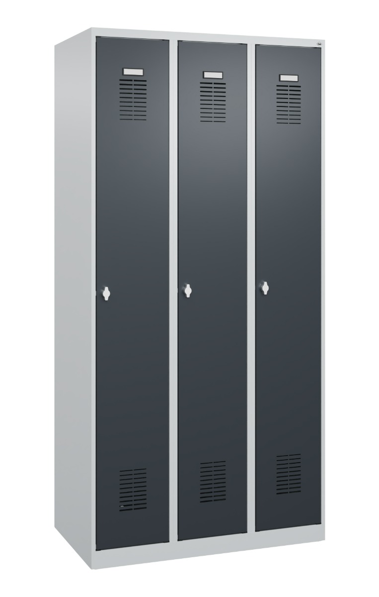 C+P Vestiaire Basis PLUS, en acier, h x l x p 1850 x 900 x 500 mm, en diverses versions