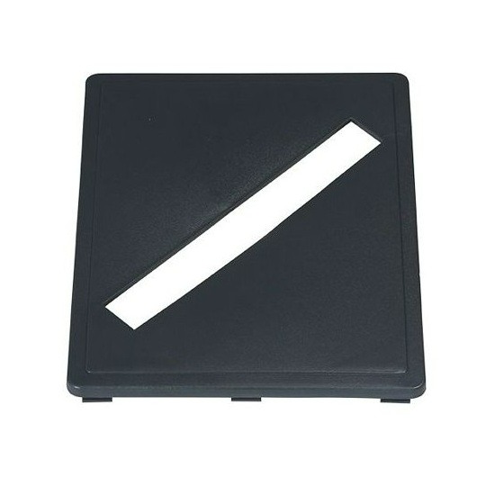 FLEXI Ouverture rectangulaire pour poubelle, ouverture rectangulaire, gris