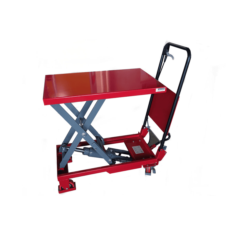 Hubtischwagen fahrbar, Tragkraft 150 kg, Höhe Tisch 720 mm, Plattform 700 x 450 mm