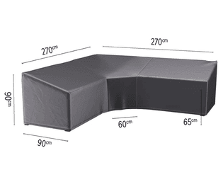 Platinum AeroCover Housse de protection L-Trapez, L x L x H 2700 x 900 x 650/900 mm