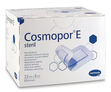 Pansement Cosmopor E stérile, 72 x 50 mm, paquet de 50 pièces