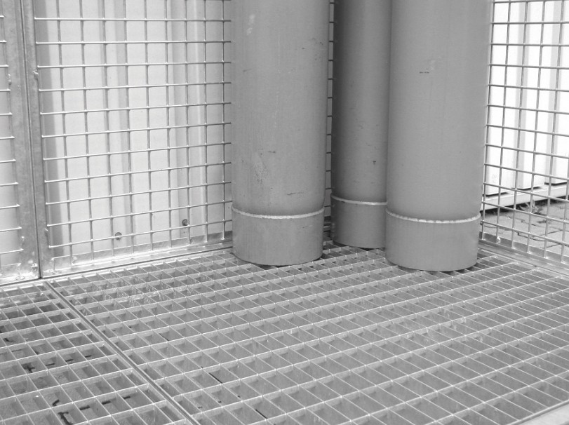 Gitterrostboden zu Gasflaschen-Container GFC-M, in diversen Ausführungen