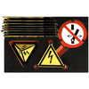 KRAFTWERK HIGH VOLTAGE Sicherheits- und Warnschilder-Einlage, LxBxH 615 x 415 x 450 mm, 38-teilig