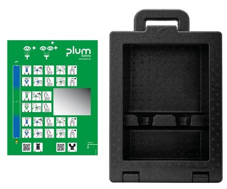 Notfall-Augenspül-Wandstation Plum 4920, leer