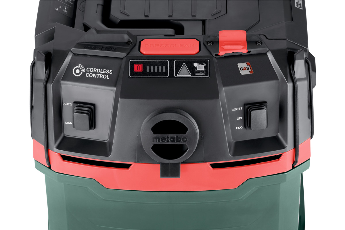 Metabo Aspirateur à batterie AS 36-18 H 30 PC-CC, 18 V avec décolmatage manuel du filtre et CordlessControl