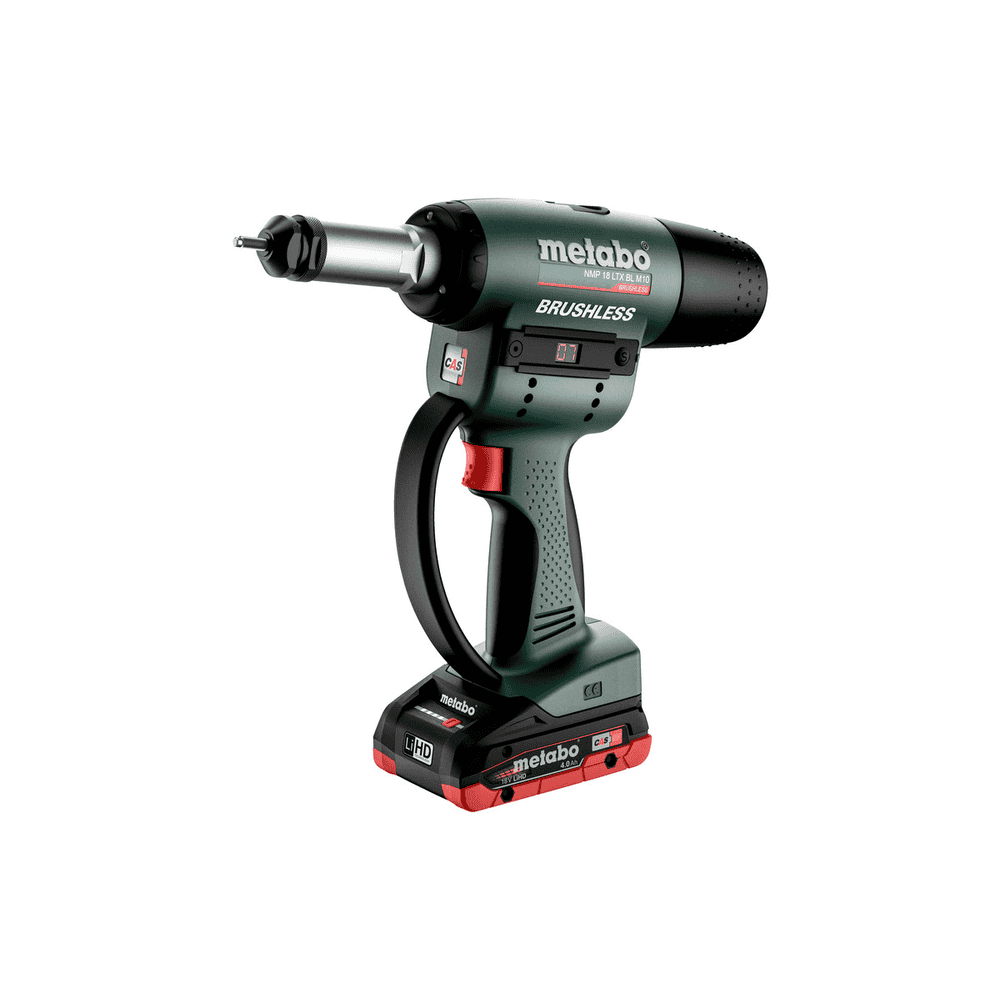 Metabo Riveteuse à inserts à batterie NMP 18 LTX BL M10, 18 V en trois versions