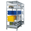 Schulte Fachbodenregal, modulares Stecksystem, beidseitig nutzbar, verzinkt