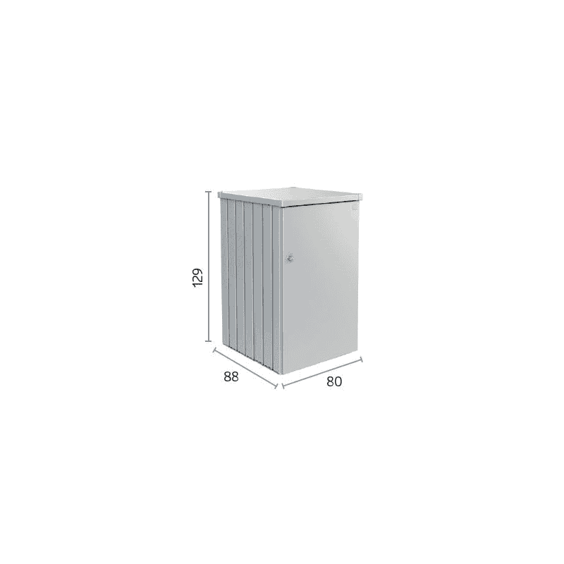 Modulare Mülltonnenbox ALEX®, diverse Farben, 800 x 880 x 1290 mm