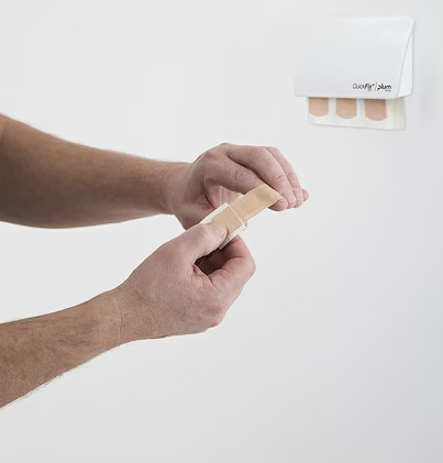 Distributeur de pansements Plum Quickfix Uno 5532, blanc, 45 pièces