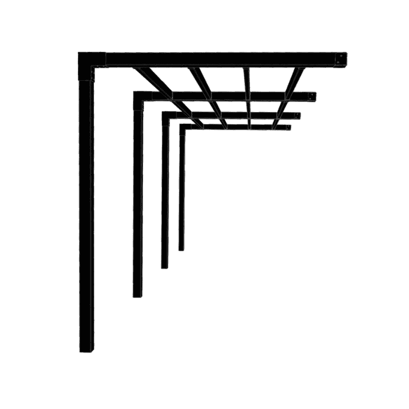 Plus Pergola Arcade, pergola adossée, différentes tailles