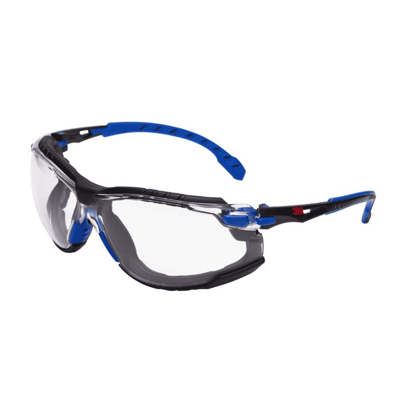 3M Lunettes de protection avec traitement antibuée Solus 1000 noir/bleu ,1 pièce