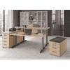 Aktenschrank Rhone mit Milchglastüren, 800 x 420 x 2004 mm, Rahmen silber, in diversen Farben