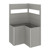 biohort Sichtschutz mit Acrylglas für Pflanzbeet Belvedere® L-Form, in 3 Farben und 3 Grössen