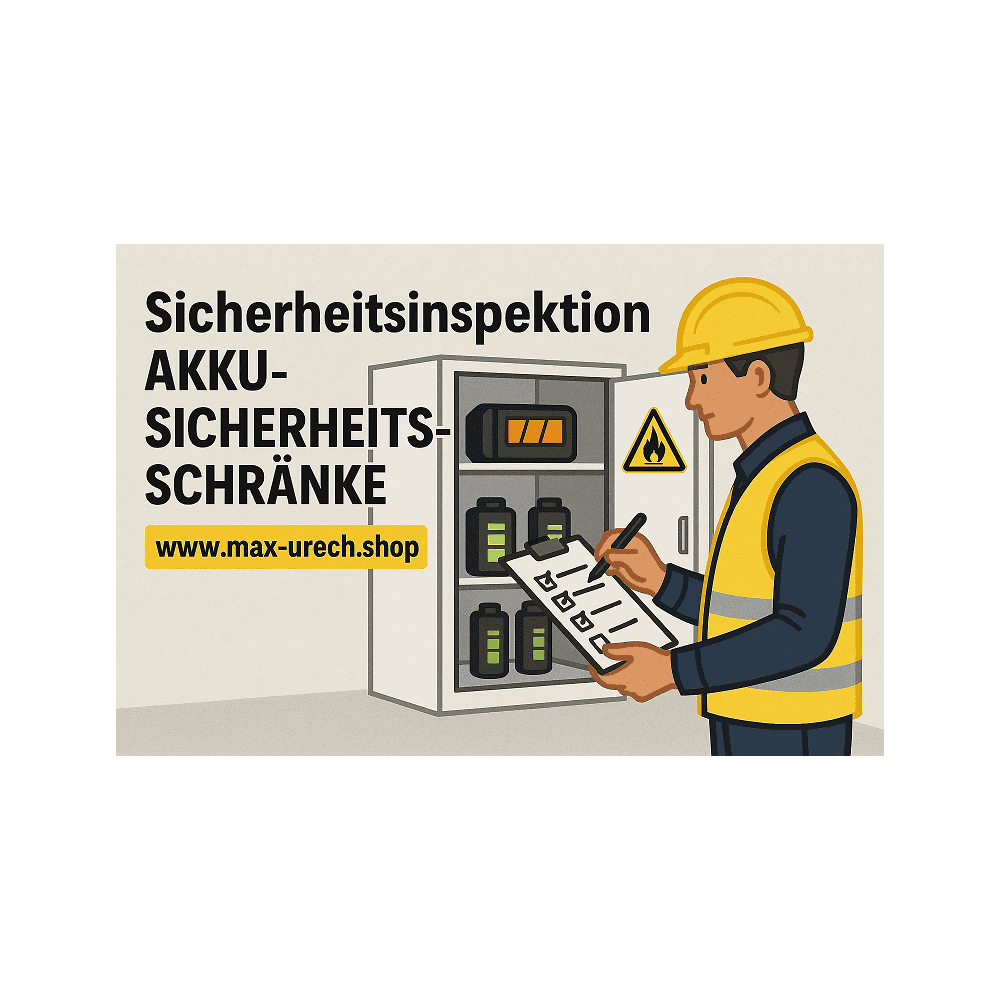 Sicherheitsprüfung für Akku-Lagerschrank - nach diversen Höhen