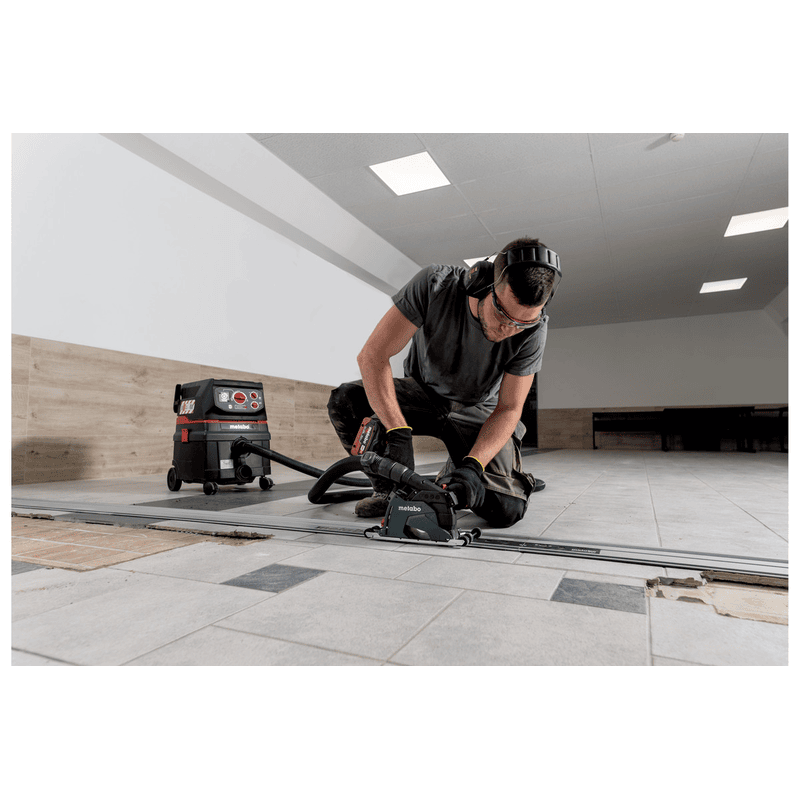 Metabo Akku-Winkelschleifer WB 18 LT BL 11-125 Quick, 18 V mit 2x Li-Power Akkus (18 V / 5.2 Ah), Ladegerät ASC 55 und metaBOX 165 L