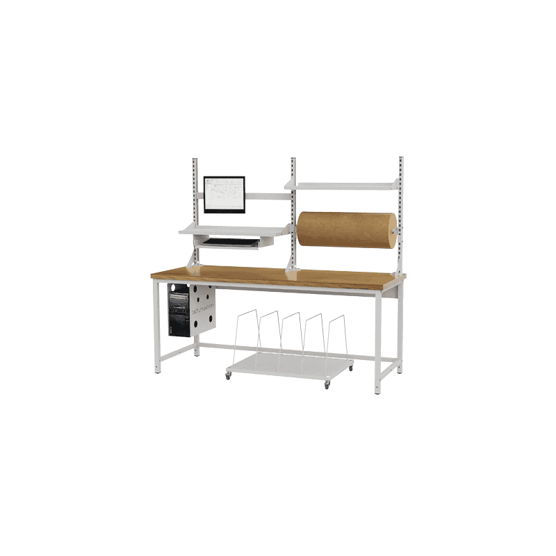 Kartonagenwagen mit Haltebügel, Tragkraft 120 kg, 900 x 650 x 515 mm