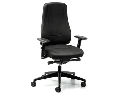Chaise de bureau Prosedia Younico 2456, dossier haut, mécanisme synchrone, noir
