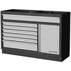 KRAFTWERK MOBILIO Schubladenschrank mit 7 Schubladen, 1-Türig, BxTxH 1360 x 458 x 910 mm