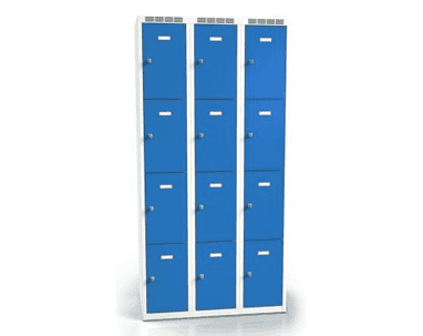 Vestiaire à 12 compartiments
