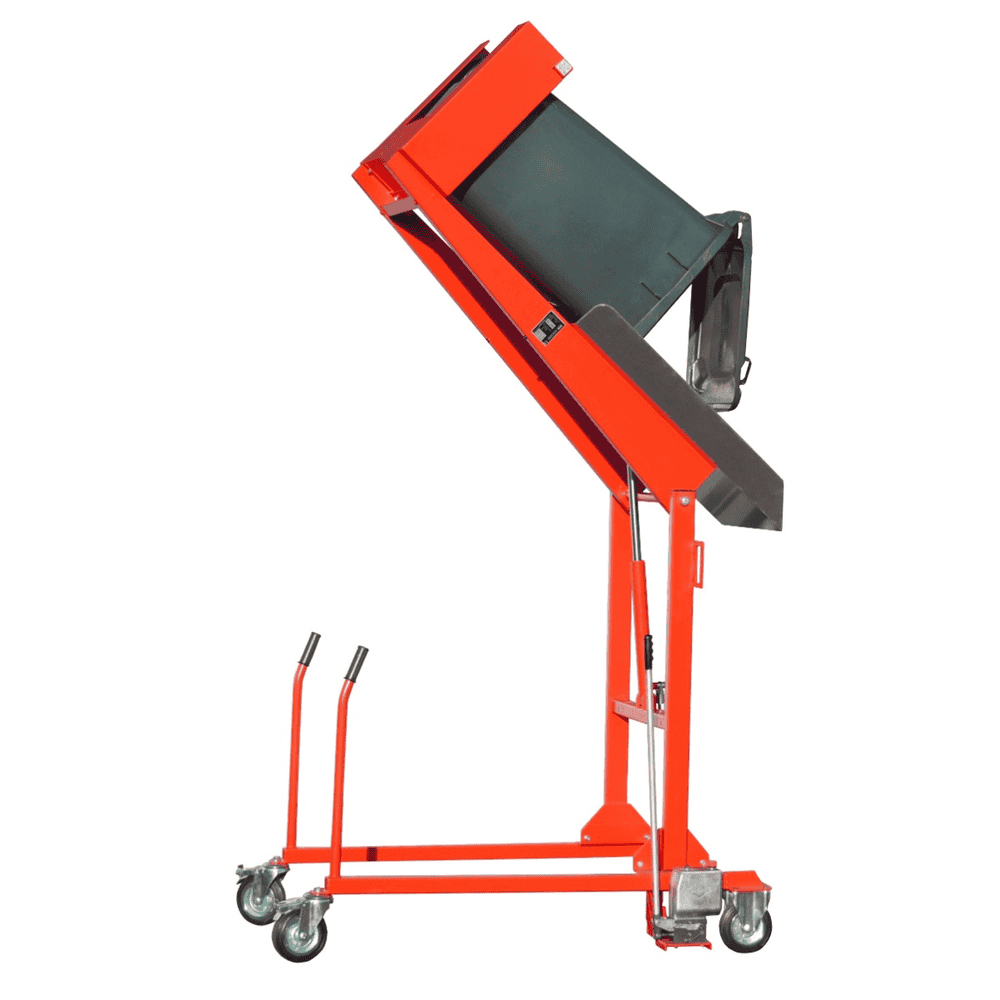Mülltonnen-Kippwagen mit Handpumpe, in diversen Farben
