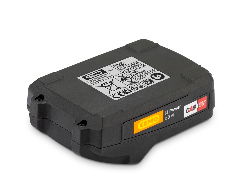 Li-Power Akku 18 V / 2.0 Ah zu CAS-Akkusystem