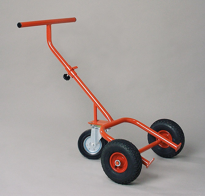 Diable fût avec roue stabilisatrice, charge utile 300 kg