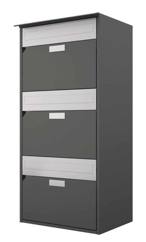 Huber Boîte aux lettres en aluminium à façade plate « Alu 400 », disponible en plusieurs versions
