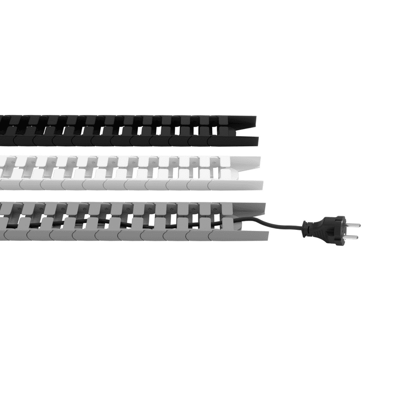 Flexible Kabelkette für Schreibpulte, in 3 Farben