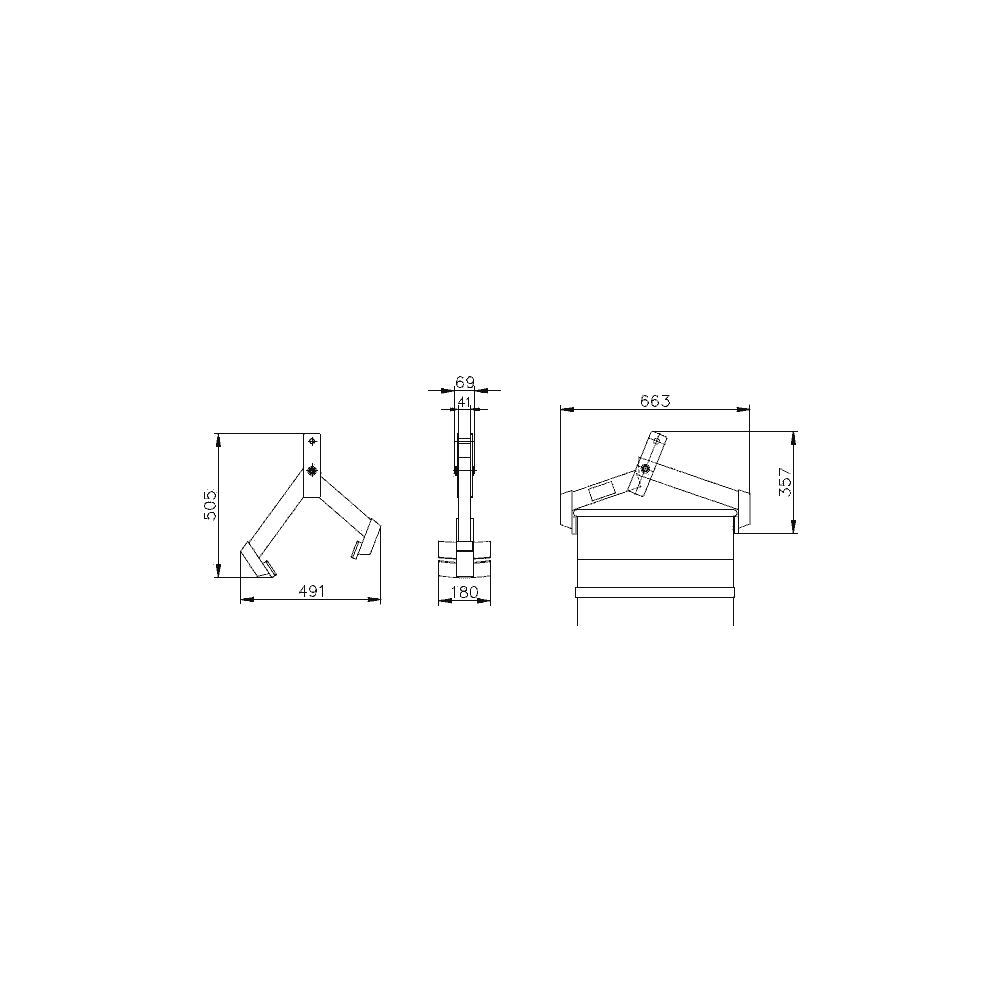 Fasszange vertikal - geeignet für Metallfässer