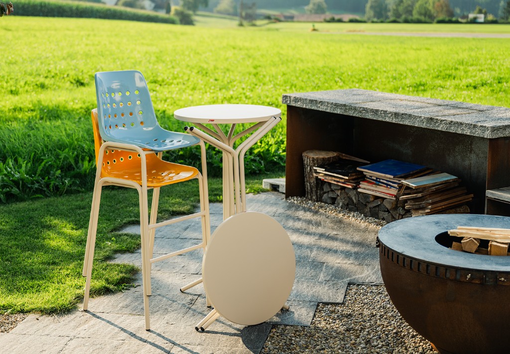 Schaffner Tabouret de bar Bermuda sans accoudoirs, disponible en plusieurs versions