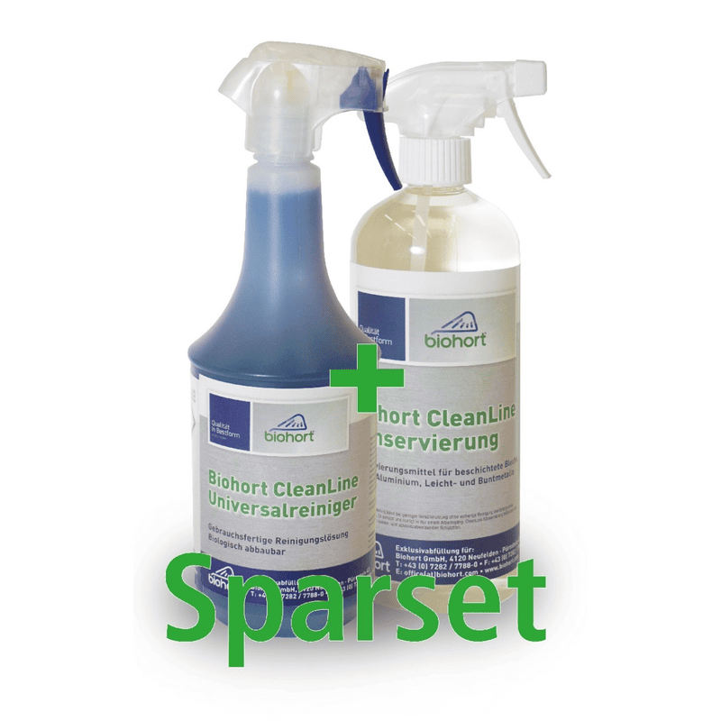 Biohort Cleanline Sparset - Universalreiniger 1000 ml und Konservierung 750 ml