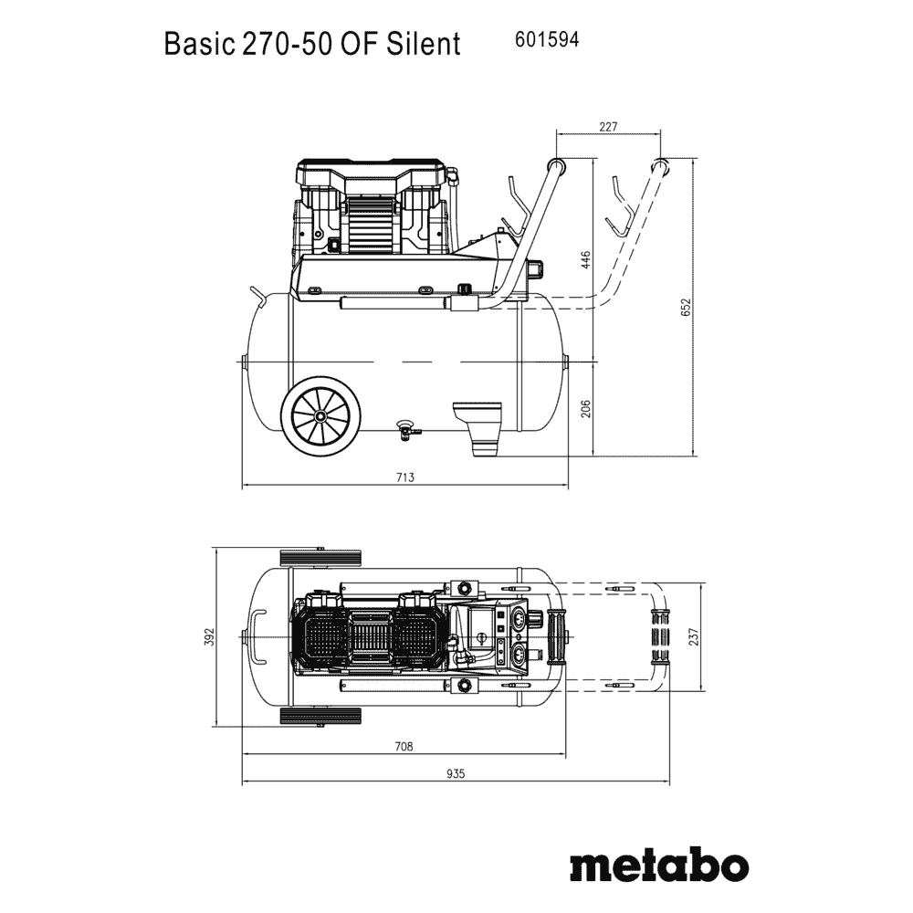 Metabo Kompressor Basic 270-50 Of Silent