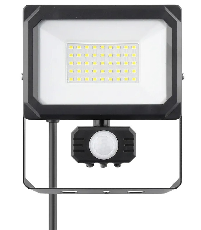 Steffen LED Aussenwandleuchte mit PIR-Bewegungsmelder 120°, schwarz, IP65
