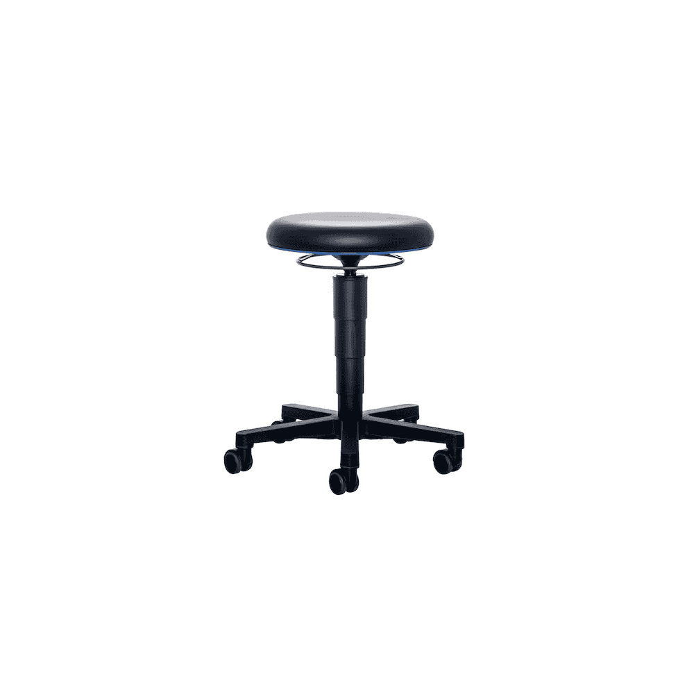 Allround Hocker Bimos 9463 mit Rollen, höhenverstellbar, schwarz