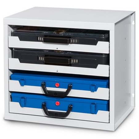 Bedrunka+Hirth Flex-Box-Schrank mit vier Auszügen, 507 x 378 x 465 mm