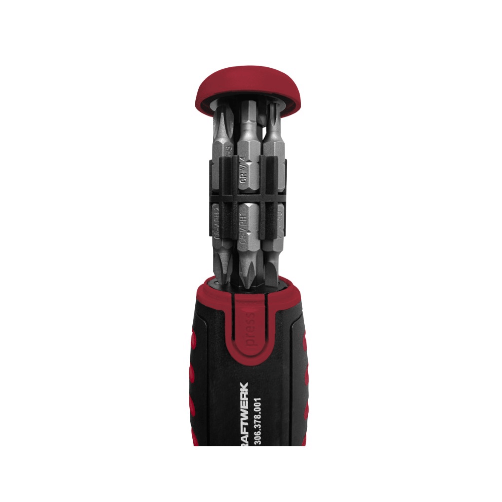 KRAFTWERK PRO LINE Ratschen-Schraubendreher 12-in-1, 13-teilig