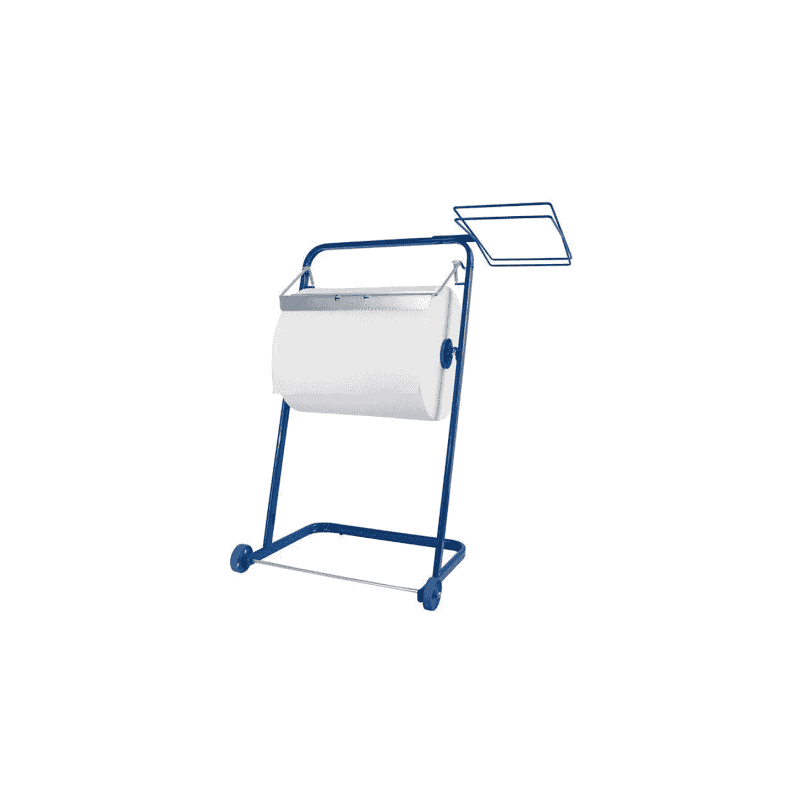 Support mobile pour rouleau d'essuie-tout et sac-poubelle