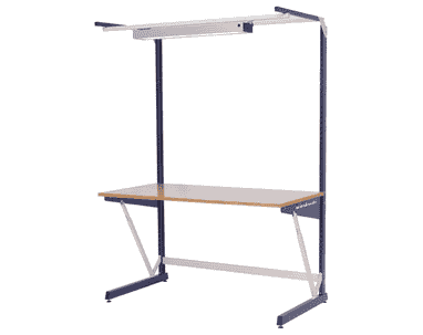 Bedrunka+Hirth Arbeitsplatzsystem workraster mit Multi-Wand-Aufbau, Grundgestell, 1500 x 800 x 2070 mm