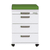 Assise pour conteneur roulant, en diverses versions