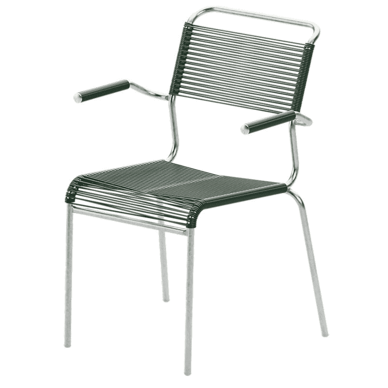 Schaffner Chaise de jardin Spaghetti Säntis avec accoudoirs, disponible en plusieurs versions