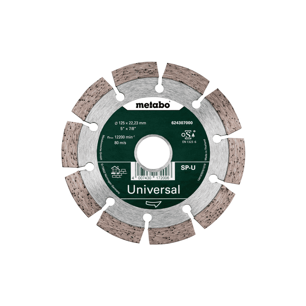 Metabo Meule de tronçonnage diamantée "SP-U" universelle, 125 x 22,23 mm