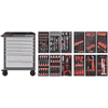 KRAFTWERK Werkstattwagen BT700 7 Schubladen Swiss Line, inkl. Werkzeug, 219-teilig, BxTxH 719 x 474 x 1000 mm
